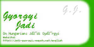 gyorgyi jadi business card